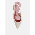 thumbnail image 4 of Vernaos Pointed Toe Rhinestone Slingbacks, 4 of 11