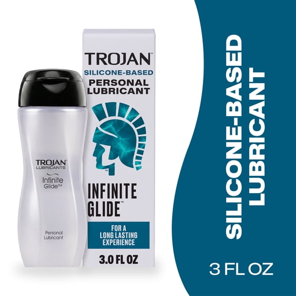 Trojan Infinite Glide Silicone-Based Personal Lubricant, Unscented, 3.0 oz
