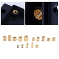 thumbnail image 4 of Filfeel 460Pcs Knurled Nuts M2 M3 M4 M5 Female Thread Brass Threaded Insert Embedment Assortment Kit,Threaded Inserts,Rivet Nut, 4 of 8