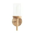 thumbnail image 6 of Kate and Laurel Shae Transitional Wooden Wall Sconce, 5 x 5 x 13, Natural Wood, Rustic Candle Holder with Removable Glass Cylinder for Flameless Pillar Candles, 6 of 9