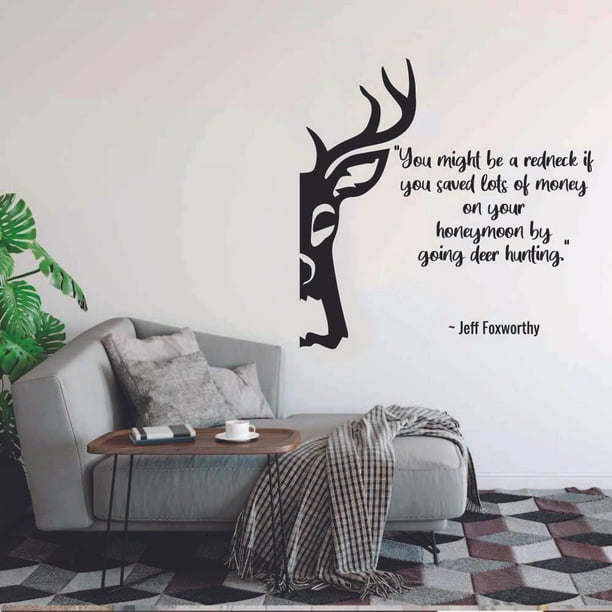 You Might Be A Redneck Quote Hunting Hunter Huntsman Hunt Forest Animal  Animals Quotes Wall Decal Sticker Vinyl Art Mural for Girls / Boys Home  Room Walls Bedroom House Decor Decoration (10x10