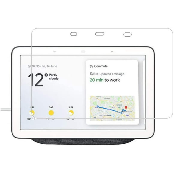 shiyou-Screen Protector Compatible with Google Home Hub/Google Nest Hub,9H Hardness Tempered Glass Screen Protector for Google Home Hub/Google Nest Hub with Anti-Fingerprint Bubble-Free Crystal Clear