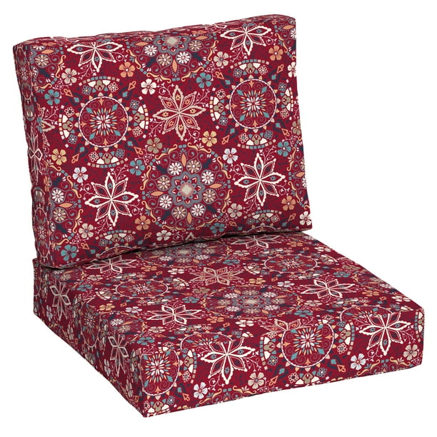 Better Homes & Gardens Red Medallion 42 x 24 in. Outdoor Deep Seat