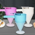 Pancake batter dispenser plunger funnel with cake dispenser Small