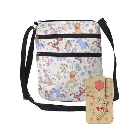 Disney Winnie the Pooh Women's 2-Piece Passport Bag and Card Holder Set