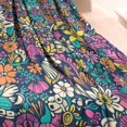 thumbnail image 3 of Pioneer Flower Blanket,Comfortable Soft Flannel Throw Blanket,All Season,Warm Lightweight Blankets for Sofa Bed Couch Living Room Chair,40"x50"(100x130cm), 3 of 4