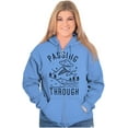 thumbnail image 3 of Alien UFO Passing Through Cute Funny Zip Up Hoodie Men's Women's Brisco Brands 3X, 3 of 6