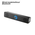 thumbnail image 1 of Sound Speaker Wired 3.5mm Soundbar Surround LED Light Computer Loudspeaker, 350T, Wired, without Bluetooth-compatible, 1 of 9
