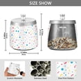 thumbnail image 2 of Yayeee Ashtray with Lid for Cigarette Smokeless Stainless Steel Home Ash Holder, White Retro Pattern, 2 of 7