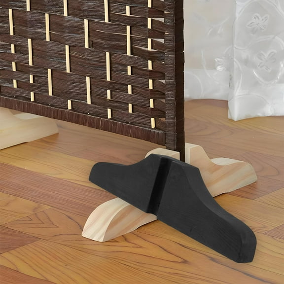 MLINS 2pcs Wooden Room Divider Feet Folding Privacy Screens Holder Stand Japanese Room Divider Bracket Hotel Room Panel Bracket Screens Feet For Home