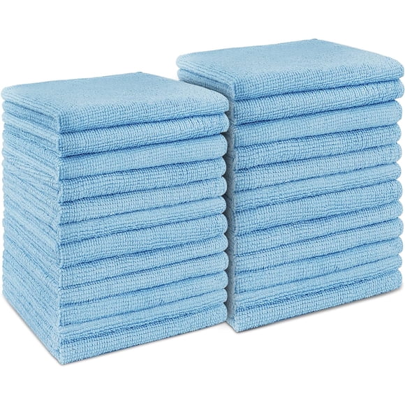 BlueWave Chiffons de Nettoyage en Microfibre - Lot de 24
