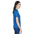 thumbnail image 3 of The Harriton Ladies 6 oz Ringspun Cotton PiquÃƒÂ© Short Sleeve Polo Shirt - TRUE ROYAL - S, 3 of 4