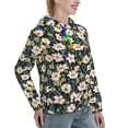 thumbnail image 6 of Salouo Flowers Pattern Hoodie Sweatshirts for Women, Autumn Pullover Hoodie Workout Sweat Women's Long Sleeve Preppy Sweatshirts-Small, 6 of 7