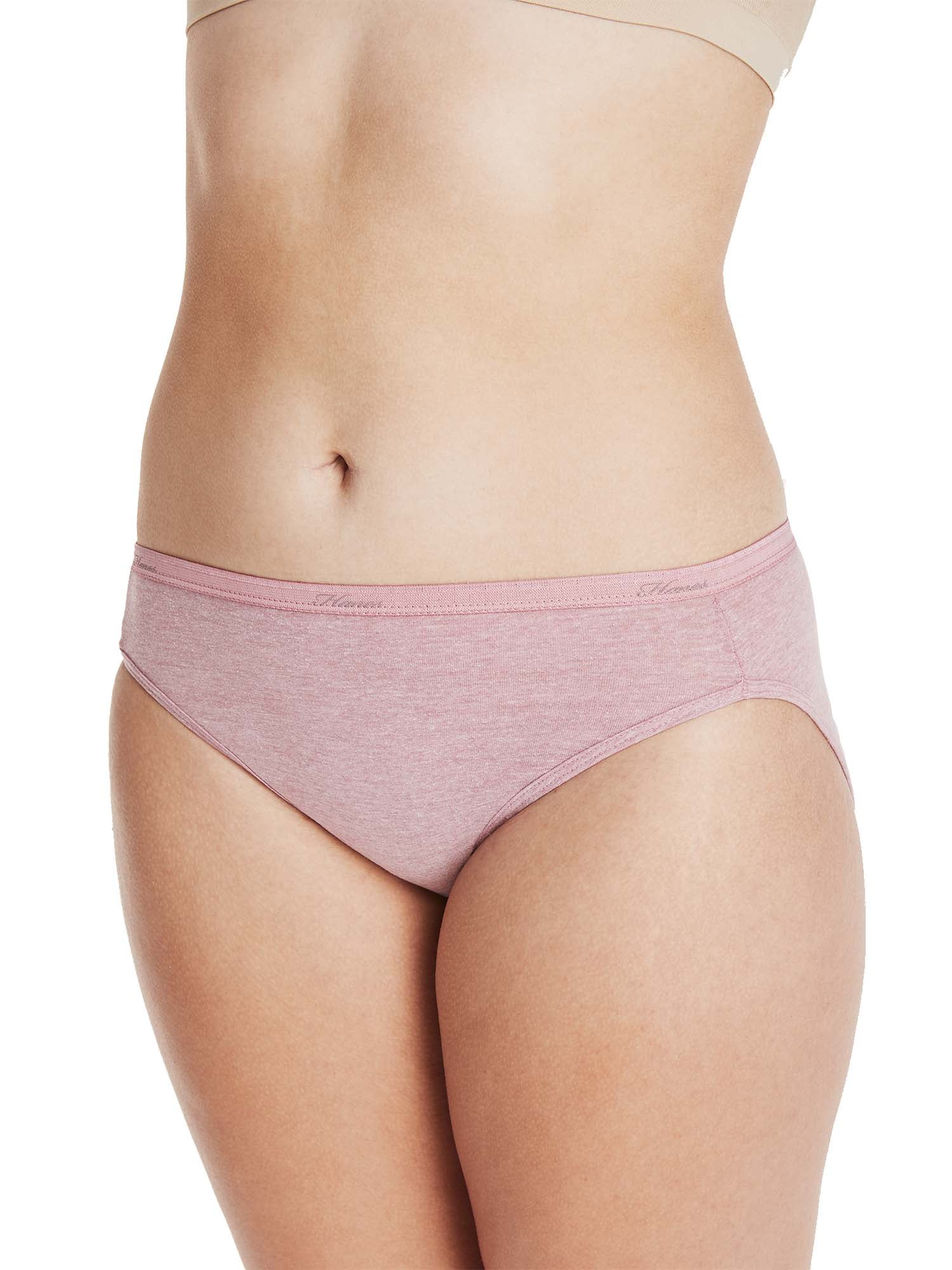 Calzoncillos de algodón para mujer Hanes, paquete de 10 - Hi Cut