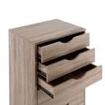 thumbnail image 3 of Drawer Dresser Storage Cabinet for Makeup Dresser Tall Chest of Drawers, Drawer Chest Makeup Cabinet for Bedroom by Naomi Home-Color:Vintage Oak,Size:9 Drawer, 3 of 10