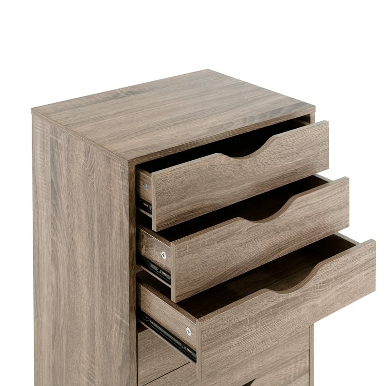 Drawer Dresser Storage Cabinet for Makeup Dresser Tall Chest of