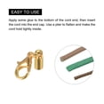 thumbnail image 5 of 10Sets 3mm Leather Cord End Caps with Lobster Clasps & Extender Chain for DIY, Gold Tone, 5 of 6