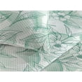 thumbnail image 3 of Ambesonne Tropical Jungle Quilted Bedspread Set 3 Pcs, Dreamy Floral Aura, King, Almond Green Sea Green, 3 of 4