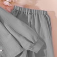 thumbnail image 6 of Owordtank Girls 2 Piece Outfits Long Sleeve Button Down Shirts Pants Sets Casual Tracksuits Vacation Clothes Travel Outfit Set, 6 of 8