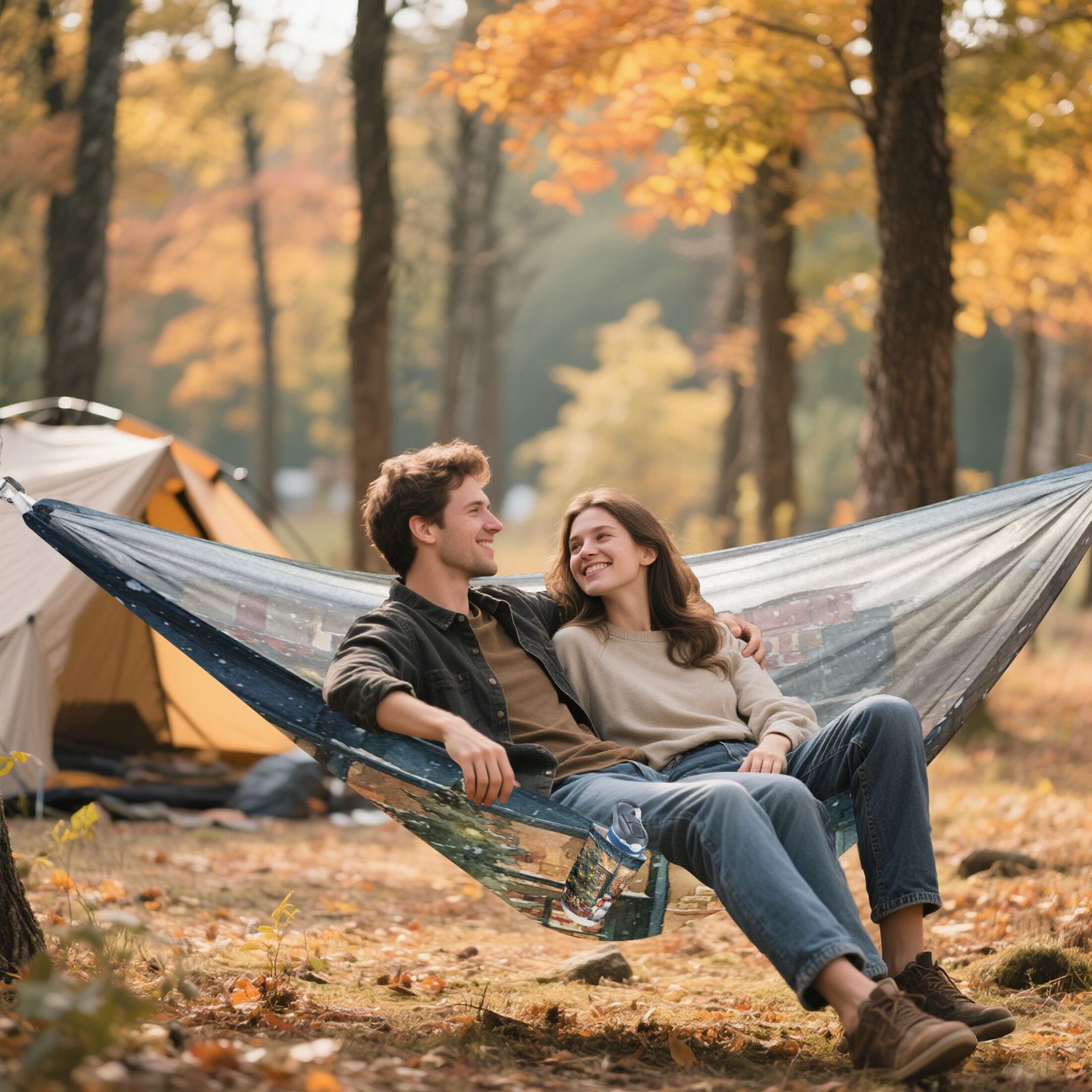 Hammock Camping Hammock Nylon Portable Hammock Travel Camping Hammock Christmas Street Scene
