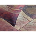 thumbnail image 4 of Ambesonne Antique Quilted Bedspread Set 3 Pcs, Grunge Circles, Queen Size, Red Yellow, 4 of 5