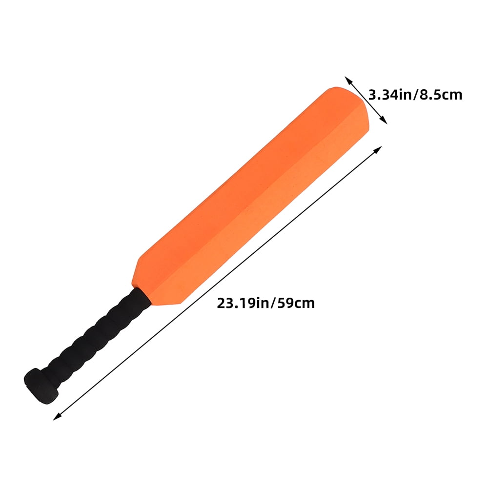 COMPUKAS Beginner Baseball Bat Set, 2 Orange EVA Lightweight Training Bats for Kids and Youth