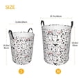 thumbnail image 4 of KLL Cute Cat Waterproof Foldable Laundry Hamper Bucket with Handles for Storage Bin,Kids Room,Home Organizer (Medium ), 4 of 7