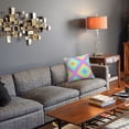 thumbnail image 6 of Rainbow Stripe Printed Decorative Square Throw Pillow Cover 22"x22", 6 of 7