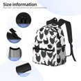thumbnail image 5 of Vsdgher Retro Rooster Print Unisex Large Capacity Bookbag Schoolbag Casual Daypack for High School/College/Teens/Travel/Work, 5 of 8