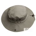 thumbnail image 4 of Sombrero de ala redonda americano para exteriores, para montañismo en la jungla, de color liso, con vuelta hacia arriba, plegable, para hombres y mujeres, para pescar, 4 of 6
