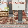 thumbnail image 4 of HOMERRY Indoor Washable 4' x 6' Area Rug Plaid Geometric Rug for Living Room, Red, 4 of 6