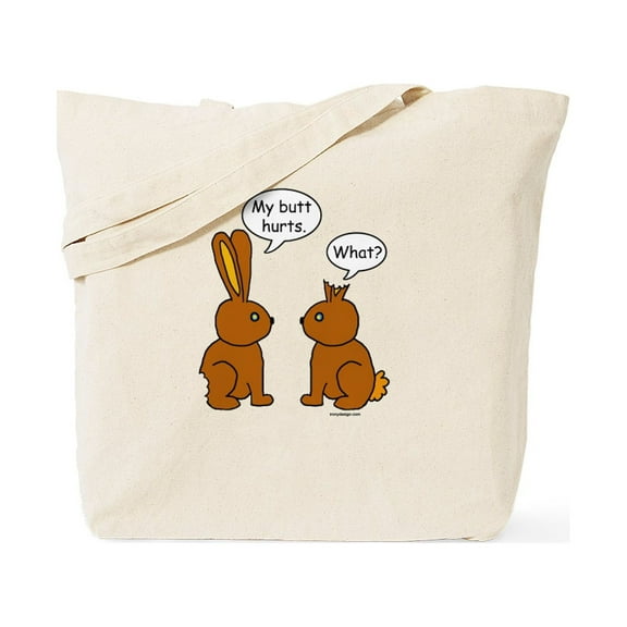 CafePress - Funny Chocolate Bunnies Tote Bag - Unisex Canvas Tote Bag, Beige, 1-Piece