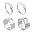 thumbnail image 1 of 2 Pairs Promise Ring Couples Engagement Couple Rings Wedding Bands Couples Couple Promise Rings Set Couple Rings, 1 of 3