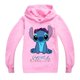 thumbnail image 1 of 7-14 años Niños Stitch Print Lhoodie Pullover Tops Casual Sudadera con capucha, 1 of 2
