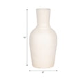 thumbnail image 4 of Elegant Vase for Living Room Decor - Modern Terracotta Flower Vase for Home Display - Sculptural Accent for Room, Bedroom, House, Office and Table with Curved Silhouette - 16", Ivory & Tan, 4 of 11