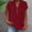 A53 Red, variant on Xdegoge Today Linen Shirts for Women Plus Size V Neck Blouses Loose Fit Short Sleeve Tops Fashion Summer Shirts Elegant Dressy Casual Blouses Women Clothes Under 5