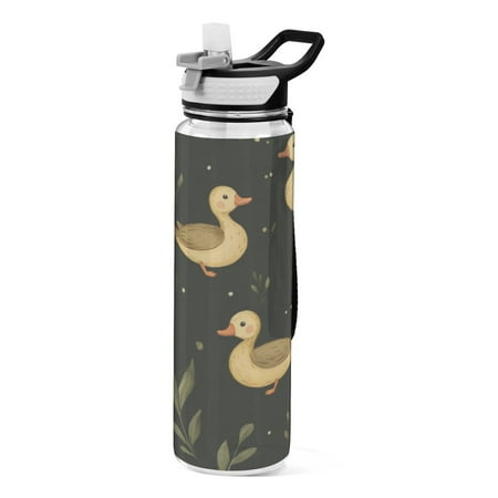 

Sports Water Bottle 1000ML Tritan Food Grade Clear Water Bottle Fitness Outdoor Sports Bike Yellow Duck Cartoon2