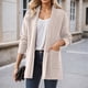 thumbnail image 4 of Ailaofu Women's Casual Open Front Sweater Long Sleeve Rib Knit Cardigan, 4 of 5