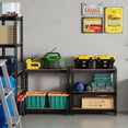thumbnail image 2 of FDW 11.8 D x 27.6 W x 60 H 5-Tier Steel and Wood Material Strong Load-bearing 1655LBS Garage Storage Rack, 2 of 8