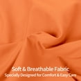 thumbnail image 2 of 2 Pack Standard Brushed Microfiber Pillow Shams with 2" Flange, Super Soft and Cozy, Wrinkle, Fade, Stain Resistant Sham, Orange, 20x26 inches, 2 of 8