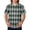Multicolor_010, variant on Domuza Scrub Tops Men Plaid Stripe Printed V Neck Short Sleeve Caregiver Uniform Relaxed Fit Comfy Soft Medical Scrub Tops with 3 Pockets Multicolor M