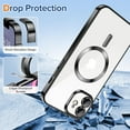 thumbnail image 6 of 2-in-1 Entronix Bundle for iPhone 11, Magnetic Clear Case 1 Screen Protector, Black, 6 of 8