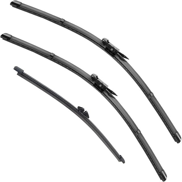 LAICAIW RAINTOK Windshield Wiper Blades Replacement for Ford Edge 2015 2016 2017 2018 2019 2020 2021 Car Original Factory Quality Front Rear Wipers Blade Set-28" 28" 15" (Pack of 3)