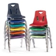 thumbnail image 4 of Jonti-Craft Berries Plastic Chairs with Chrome-Plated Legs - Teal Polypropylene Seat - Steel Frame - Four-legged Base - Teal - 1 Each, 4 of 5