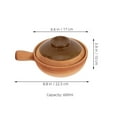thumbnail image 2 of Masteelf Clay Pot with Handle for Cooking Chinese Cooking Pot Rice for Soups Stews Porridge Family Gatherings and Travel Camping, 2 of 8