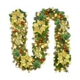 thumbnail image 2 of Pre-Lit Christmas Garland with Red Flowers and Berries,Artificial Green Garland with LED Lights for Stair, Mantel, or Doorway Decoration,Holiday Lighting Decor,I2.7m,1PC, 2 of 9