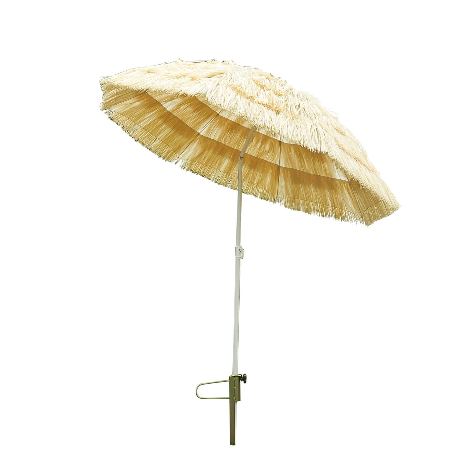 Tiki Beach Outdoor Umbrella Adjustable and Lightweight wheat colour