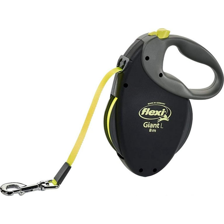 Flexi Giant Retractable Tape Dog Leash - Black / Neon Large - 26' Long Dogs  up to 110 lbs Pack of 3 - Walmart.com