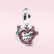 thumbnail image 1 of Disney-abalorio de plata de ley 925 para mujer, dije con forma de corazón, Bella, compatible con pulsera pandora original, joyería, regalo de amor, 1 of 4