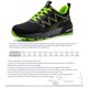 thumbnail image 3 of Zapatos de trabajo de construcción para hombres con punta de acero antideslizante para deportes al aire libre (44 verde) Ehuebsd Tenis De Mujer Tenis De Hombre, 3 of 5